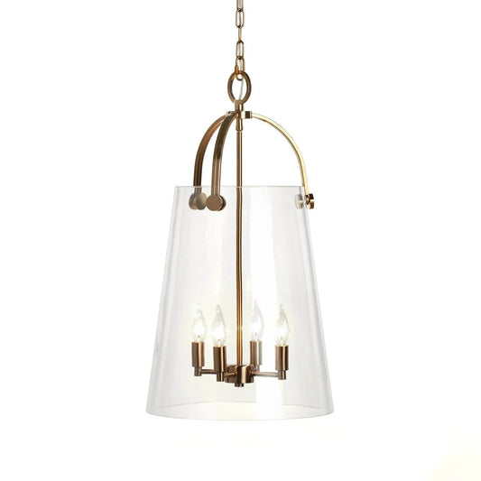 Gold & Glass Statement Chandelier
