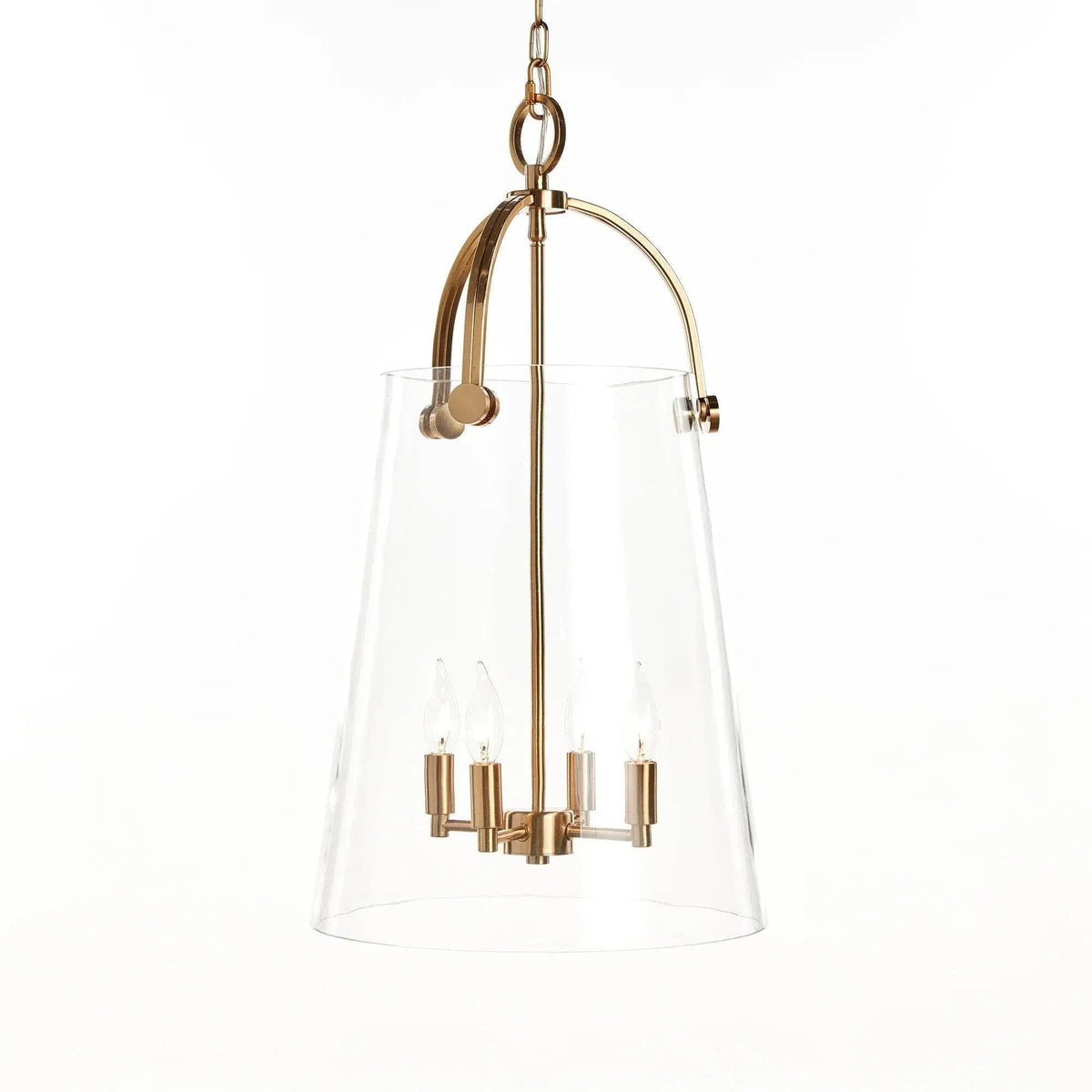 Gold & Glass Statement Chandelier