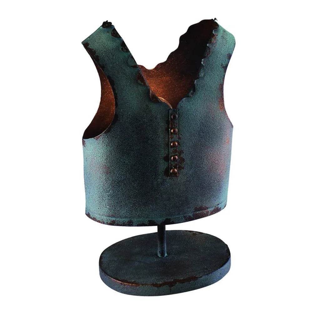 Distressed Copper Vest Accent Lamp