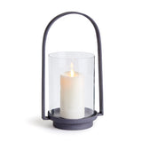 Aged Zinc Outdoor Hurricane Candle Holder
