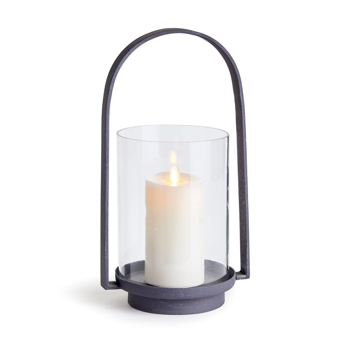 Aged Zinc Outdoor Hurricane Candle Holder