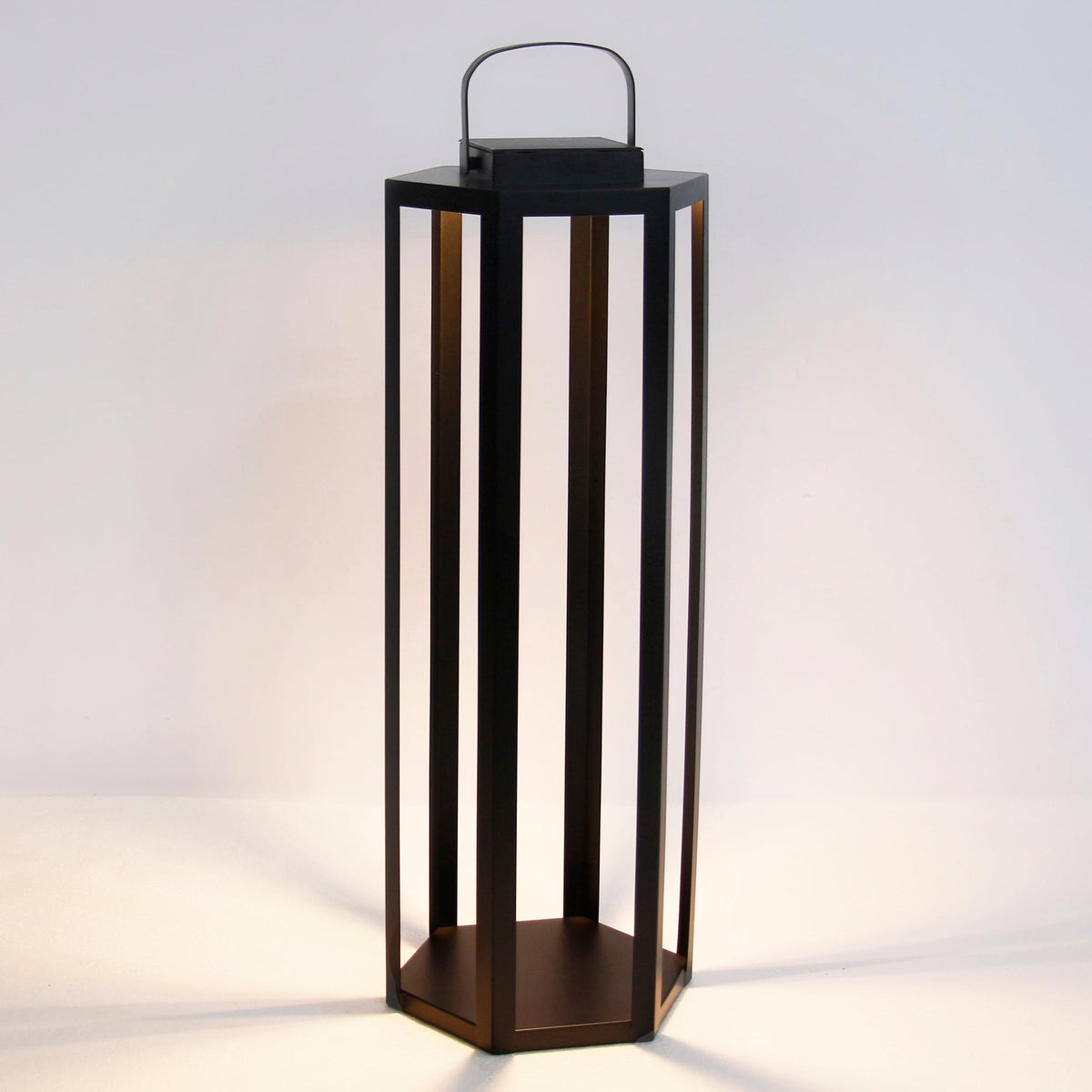 Solar LED Outdoor Lantern with Iron Frame