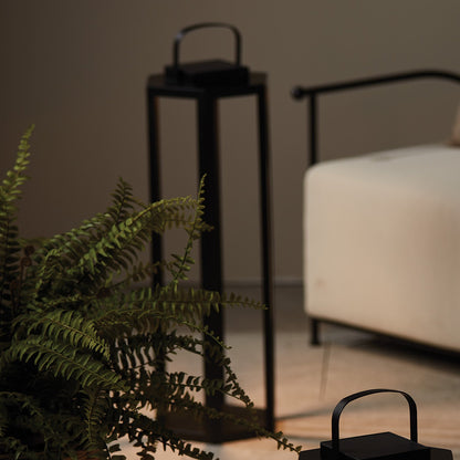 Solar LED Outdoor Lantern with Iron Frame