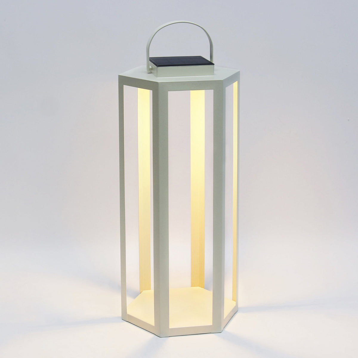 Solar LED Outdoor Lantern with Iron Frame