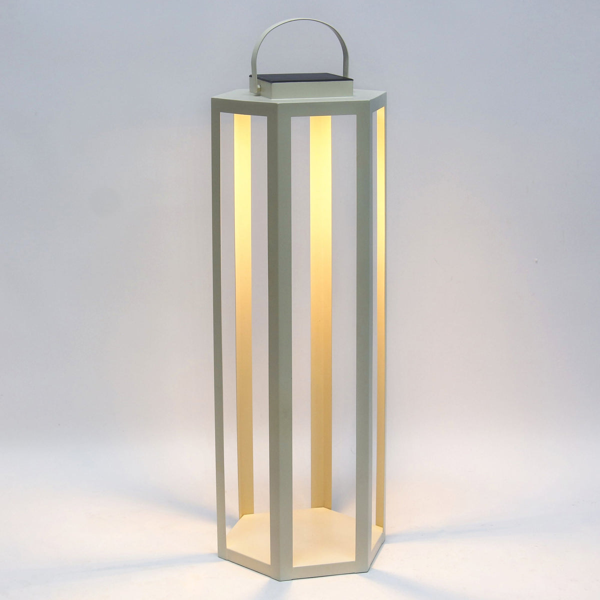 Solar LED Outdoor Lantern with Iron Frame