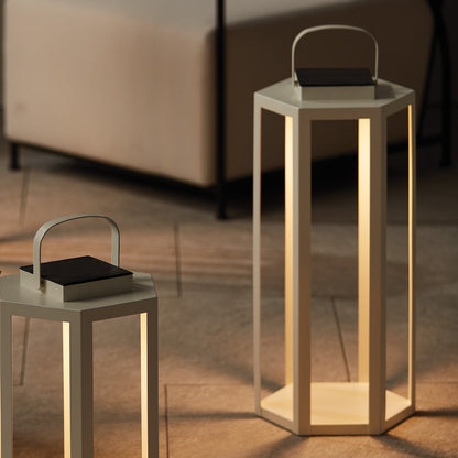 Solar LED Outdoor Lantern with Iron Frame