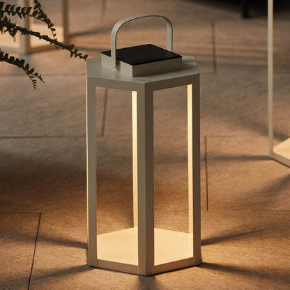 Solar LED Outdoor Lantern with Iron Frame