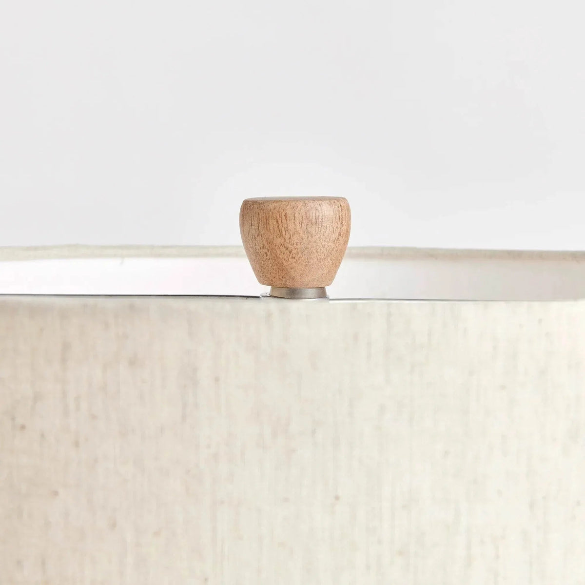 Wabi-Sabi Cream Table Lamp with Linen Shade