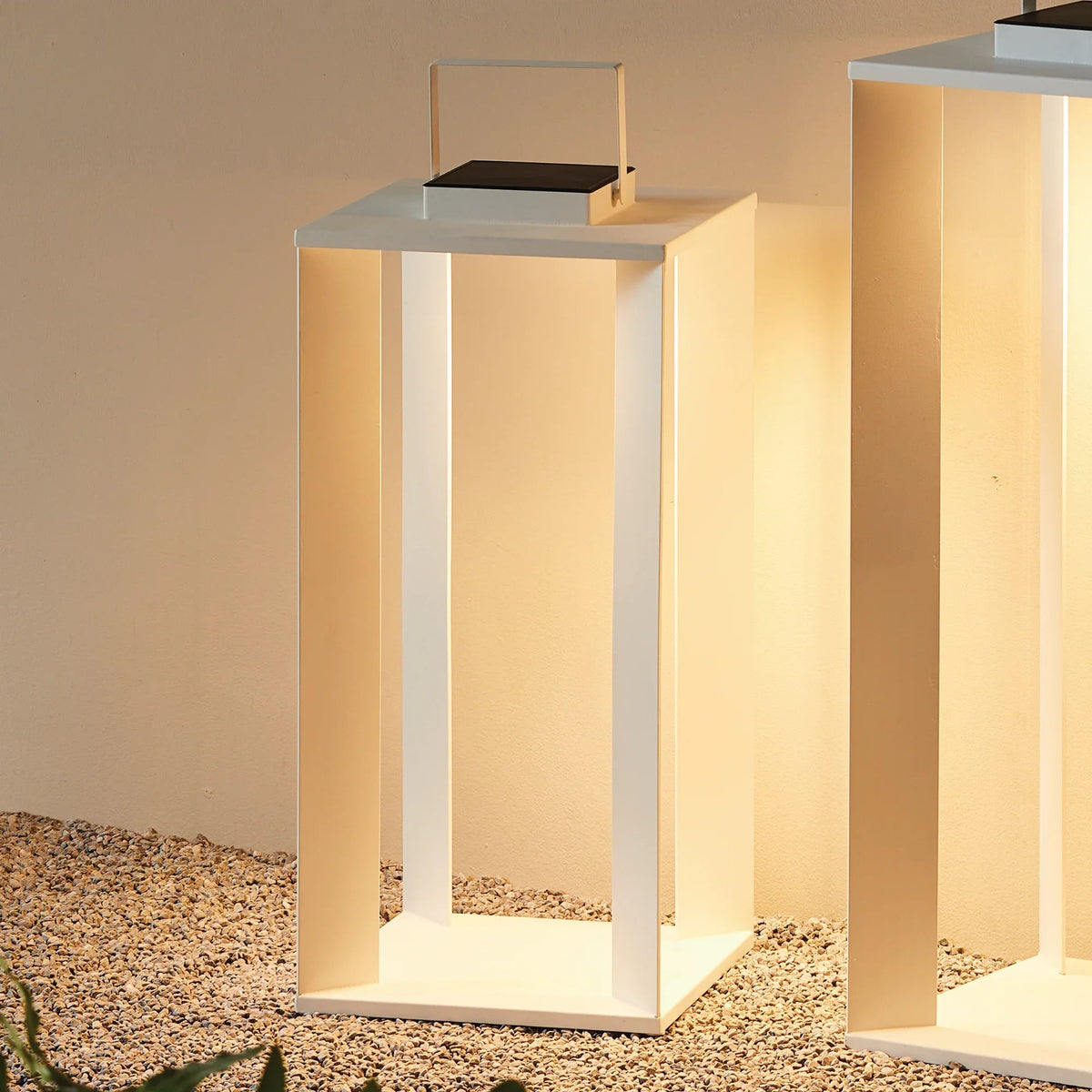 Solar LED Outdoor Lantern with Metal Frame